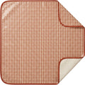 Covle Coated Cotton Square Tablecloth 140 cm Terracotta Check - Product view